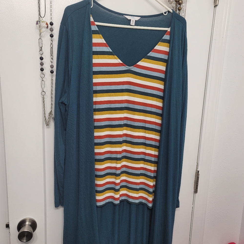 Women’s Long cardigan/blouse 2 in 1 size XXL